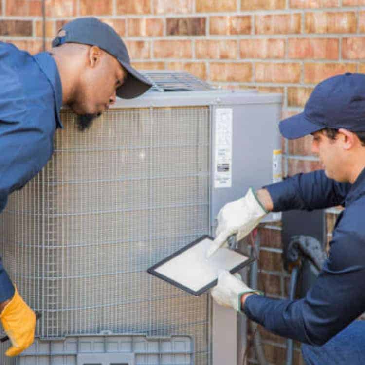 HVAC Technicians at work