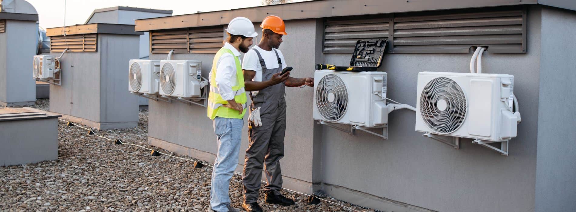 HVAC Technician at work